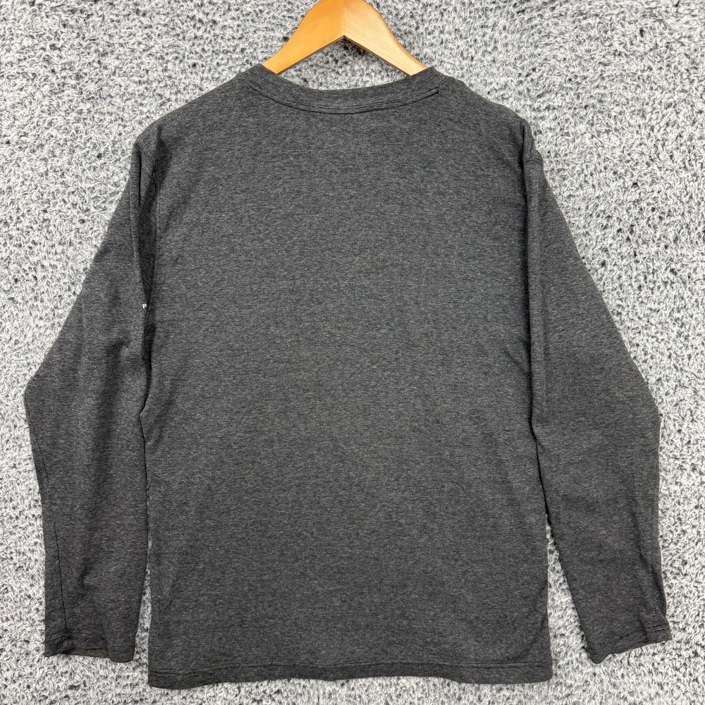 Polo Ralph Lauren Jeans Co Shirt Mens Large Gray V-Neck Long Sleeve Tee Logo - Picture 6 of 9
